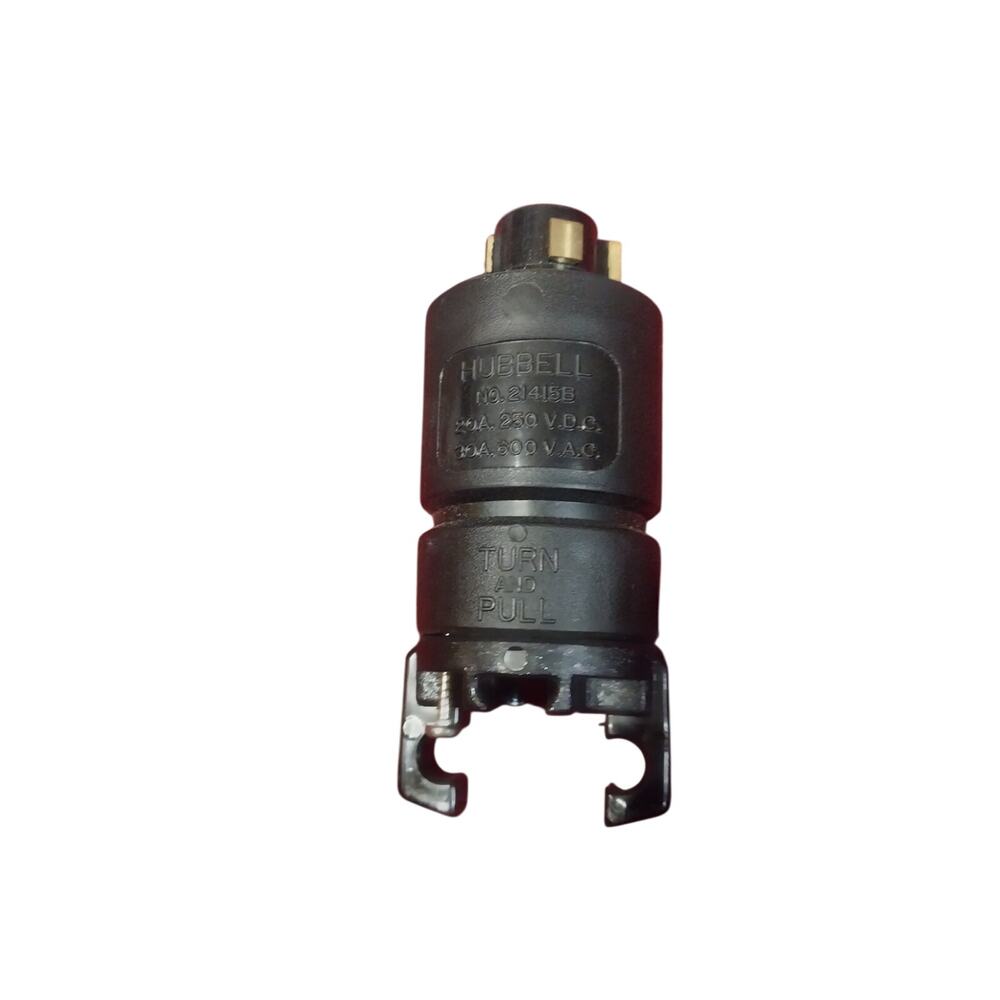 Hubbell 2145B Turn & Pull Locking Plug 20A 250V DC / 30A 300V AC Industrial
